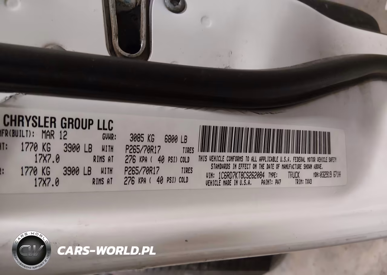 2012 Ram 1500 St VIN:1C6RD7KT8CS262084 - 9
