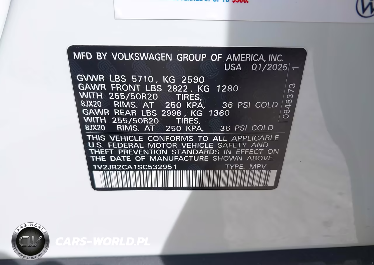 2025 Volkswagen Atlas 2.0T Se W-Technology VIN:1V2JR2CA1SC532951 - 9