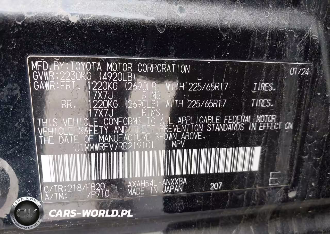2024 Toyota Rav4 Hybrid Le VIN:JTMMWRFV7RD219101 - 9