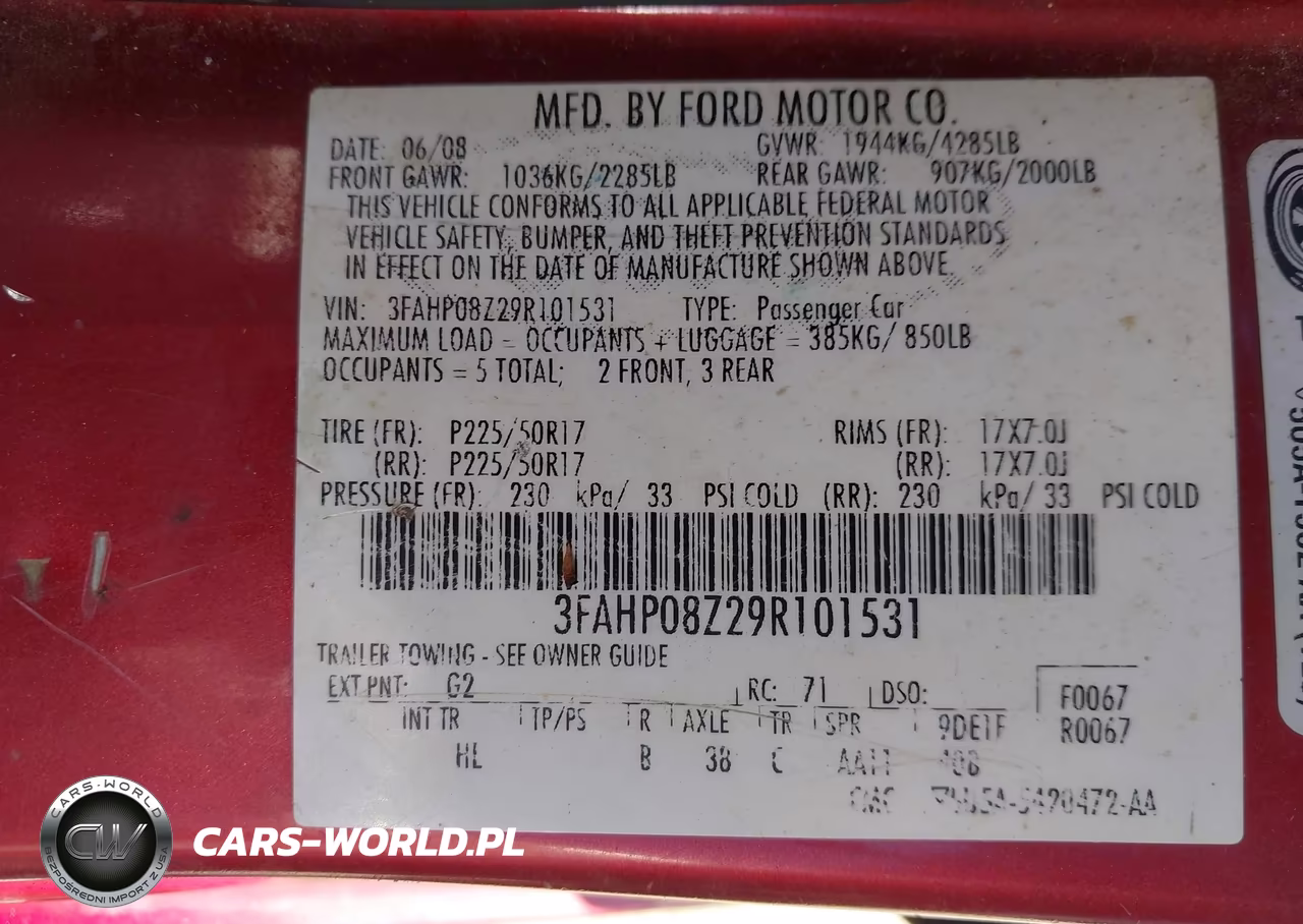 2009 Ford Fusion Sel VIN:3FAHP08Z29R101531 - 9