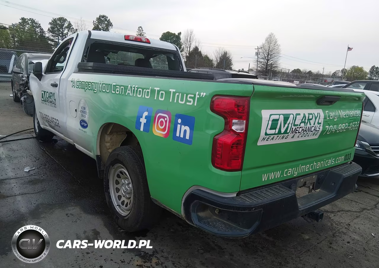 2023 Chevrolet Silverado 1500 2Wd Long Bed Wt VIN:3GCNAAEK5PG143289 - 3