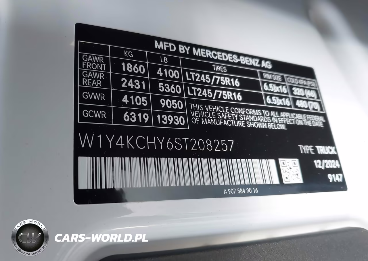2025 Mercedes-Benz Sprinter 2500 High Roof 4-Cyl Diesel VIN:W1Y4KCHY6ST208257 - 9