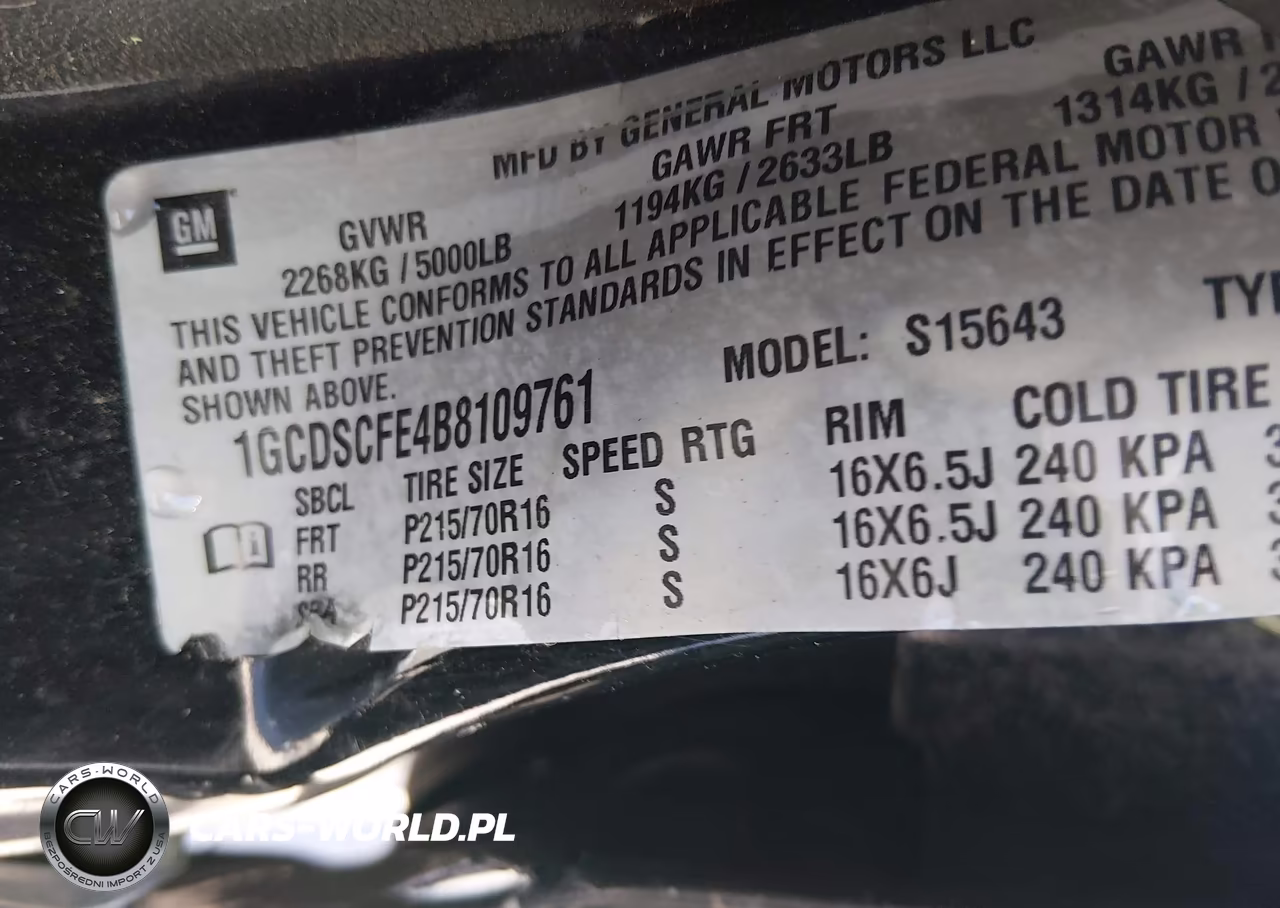 2011 Chevrolet Colorado 1Lt VIN:1GCDSCFE4B8109761 - 9