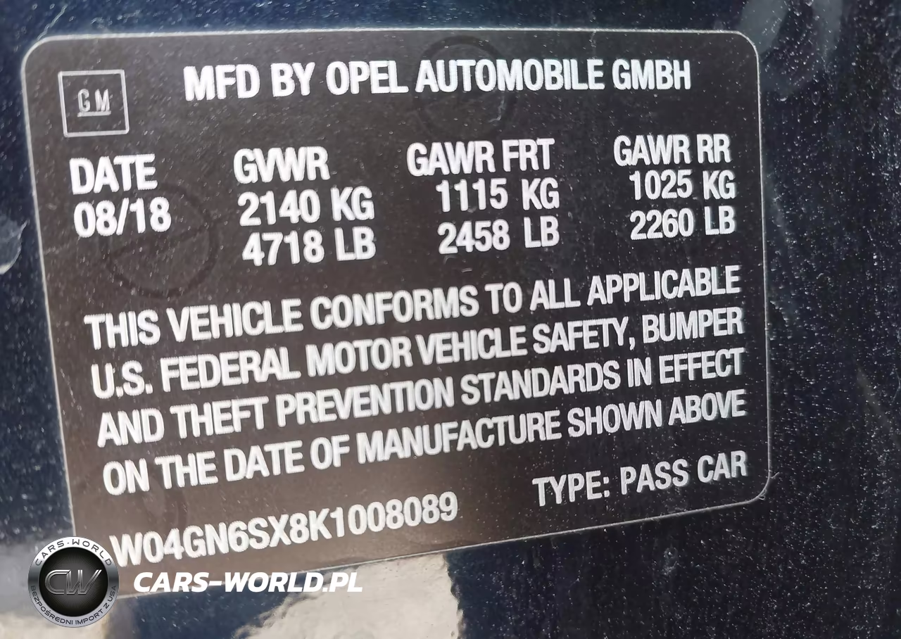 2019 Buick Regal Sportback Awd Preferred Ii VIN:W04GN6SX8K1008089 - 8