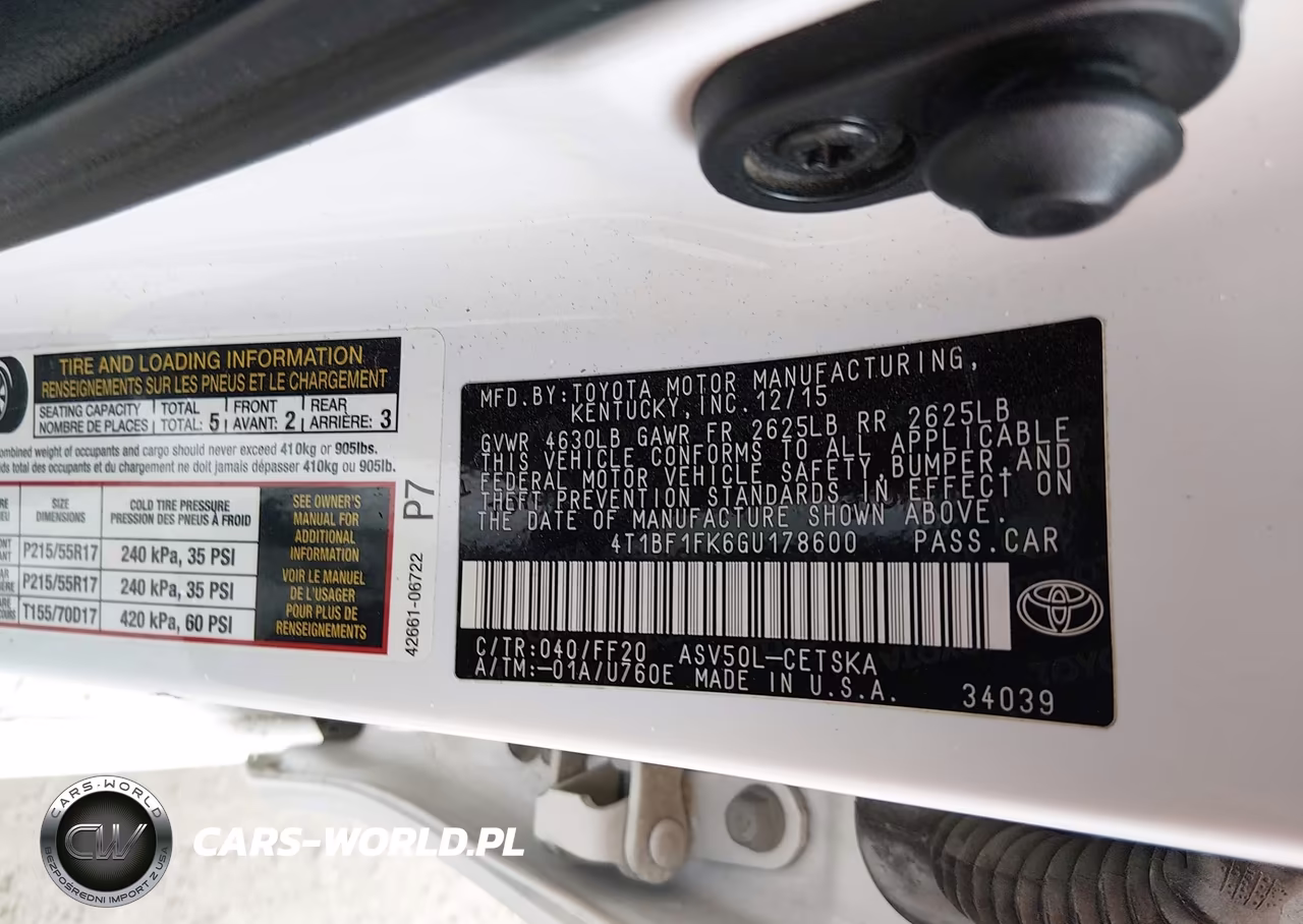 2016 Toyota Camry Se VIN:4T1BF1FK6GU178600 - 9