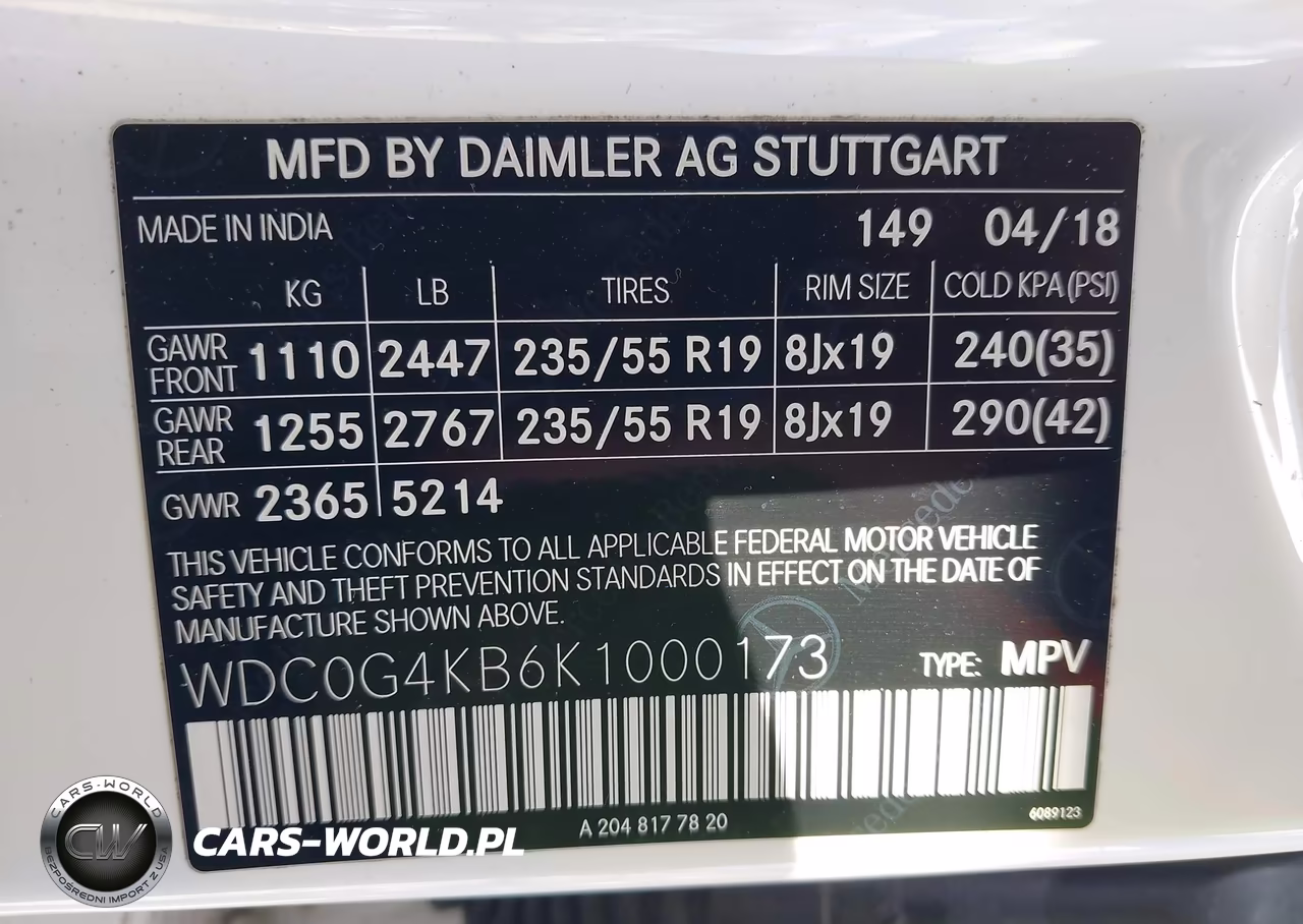 2019 Mercedes-Benz Glc 300 4Matic VIN:WDC0G4KB6K1000173 - 9
