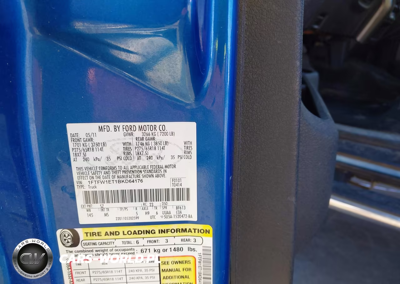 2011 Ford F-150 Xlt VIN:1FTFW1ET1BKD64176 - 9