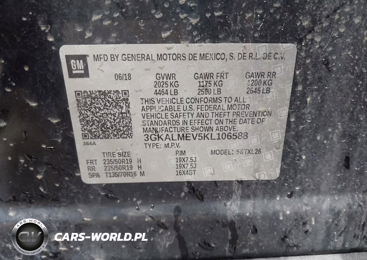 2019 GMC Terrain Sle VIN:3GKALMEV5KL106588 - 9