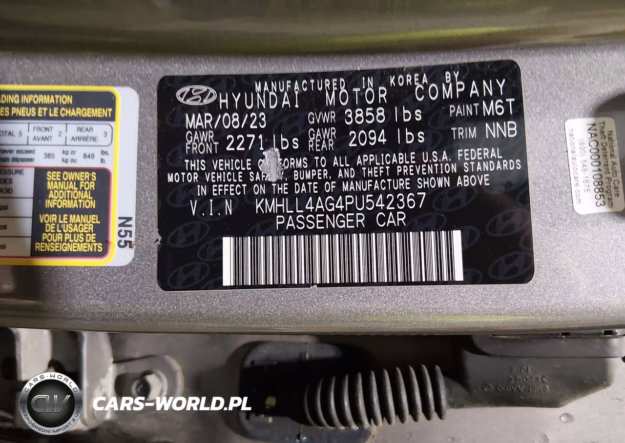 2023 Hyundai Elantra Se VIN:KMHLL4AG4PU542367 - 9