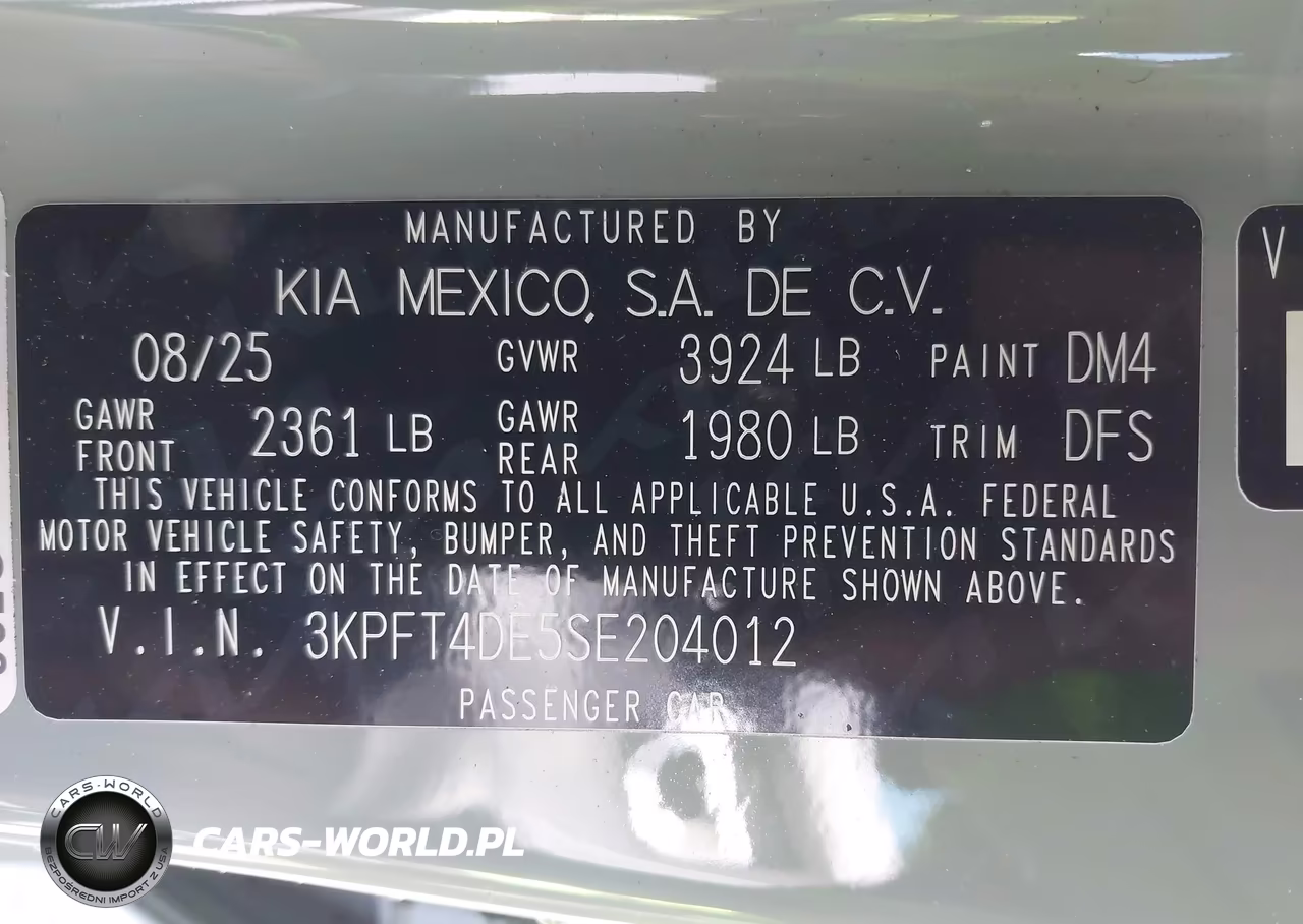 2025 Kia K4 Lxs VIN:3KPFT4DE5SE204012 - 9