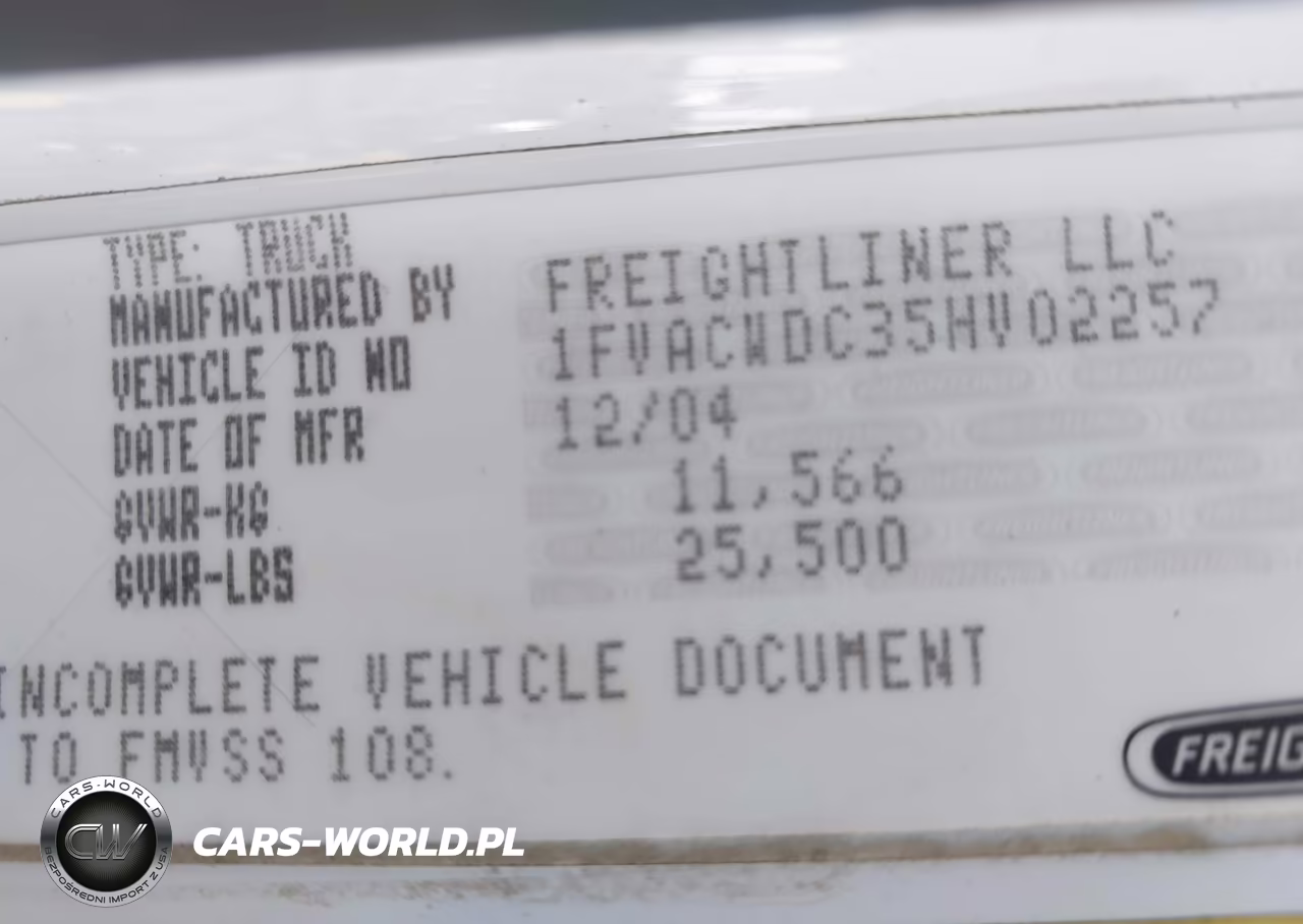 2005 Freightliner M2 106 Medium Duty VIN:1FVACWDC35HV02257 - 8