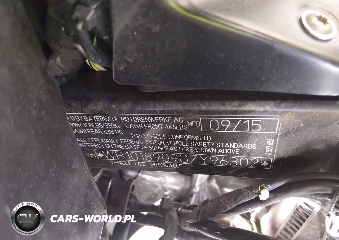 2016 BMW G650 Gs VIN:WB1018909GZY96302 - 10
