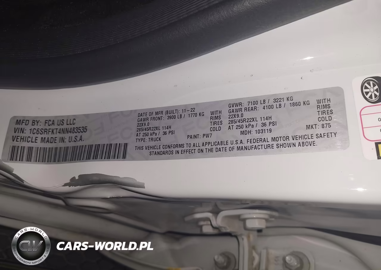 2022 Ram 1500 Longhorn VIN:1C6SRFKT4NN483535 - 9