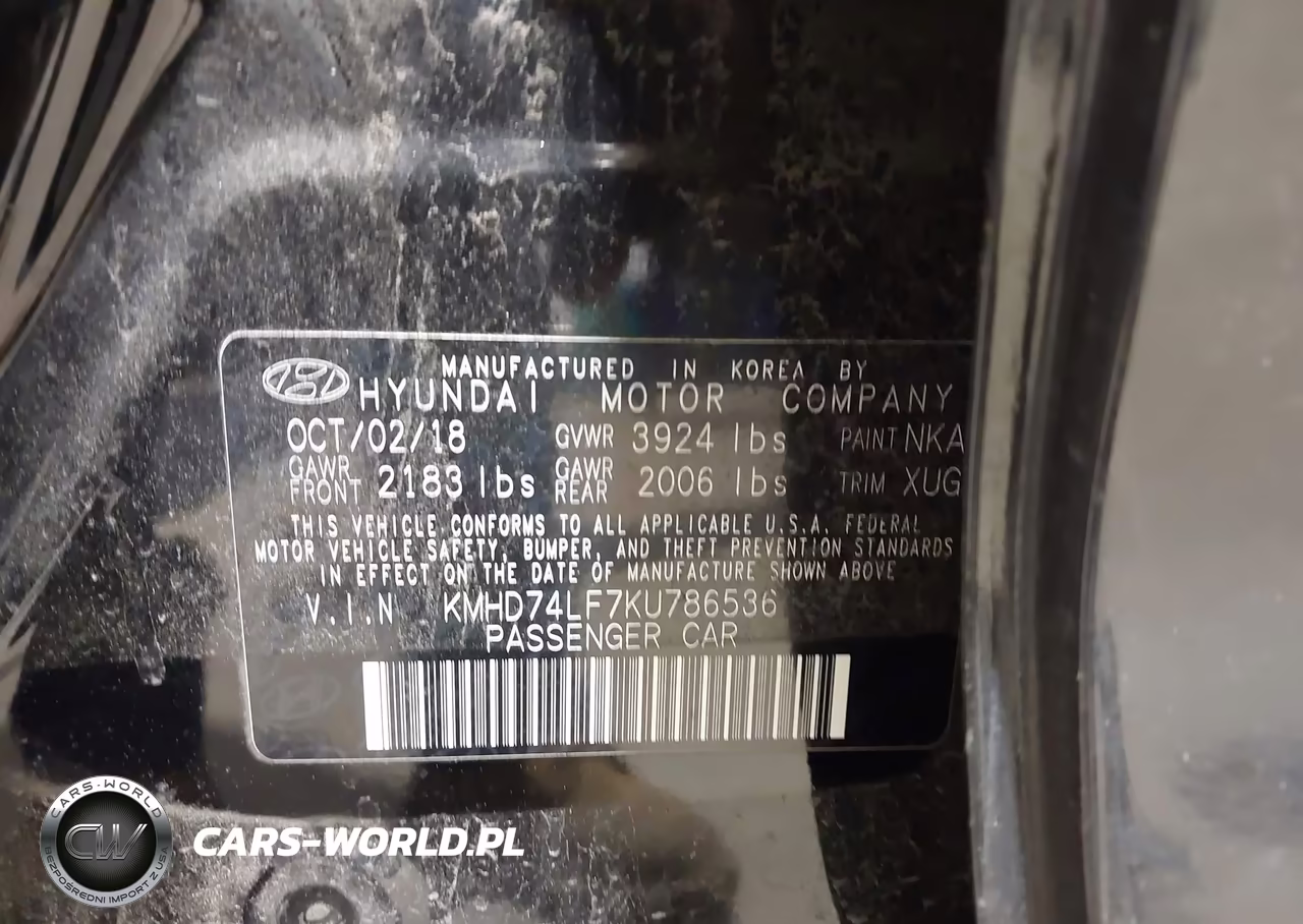 2019 Hyundai Elantra Se VIN:KMHD74LF7KU786536 - 9