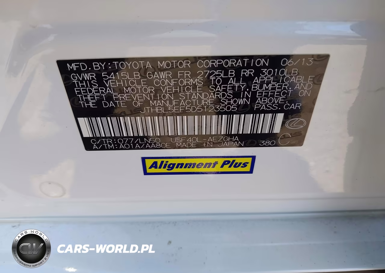 2013 Lexus Ls 460 VIN:JTHBL5EF5D5123505 - 9
