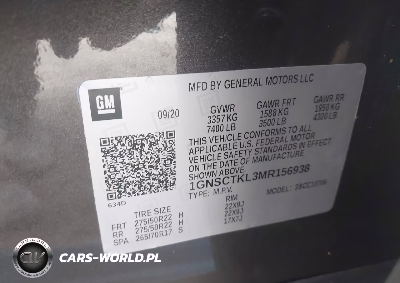 2021 Chevrolet Tahoe 2Wd High Country VIN:1GNSCTKL3MR156938 - 9