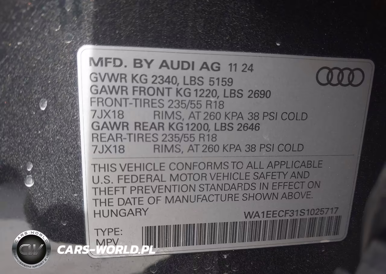 2025 Audi Q3 Premium 45 Tfsi S Line Quattro Tiptronic VIN:WA1EECF31S1025717 - 9
