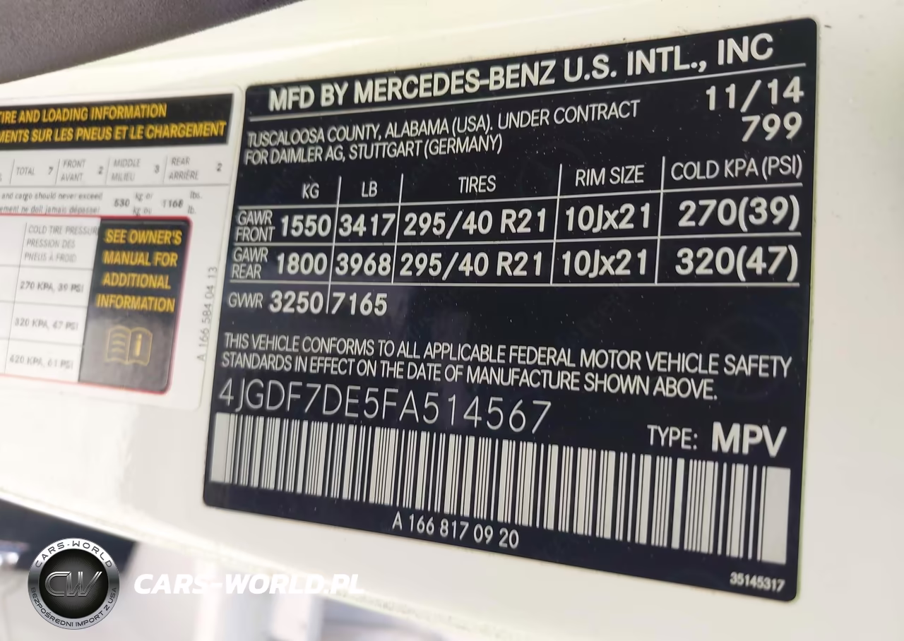 2015 Mercedes-Benz Gl 550 4Matic VIN:4JGDF7DE5FA514567 - 9