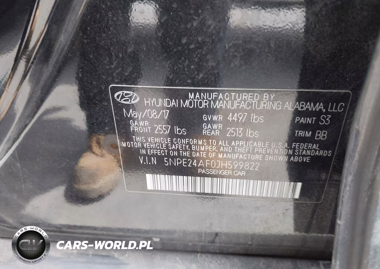 2018 Hyundai Sonata Se VIN:5NPE24AF0JH599822 - 9