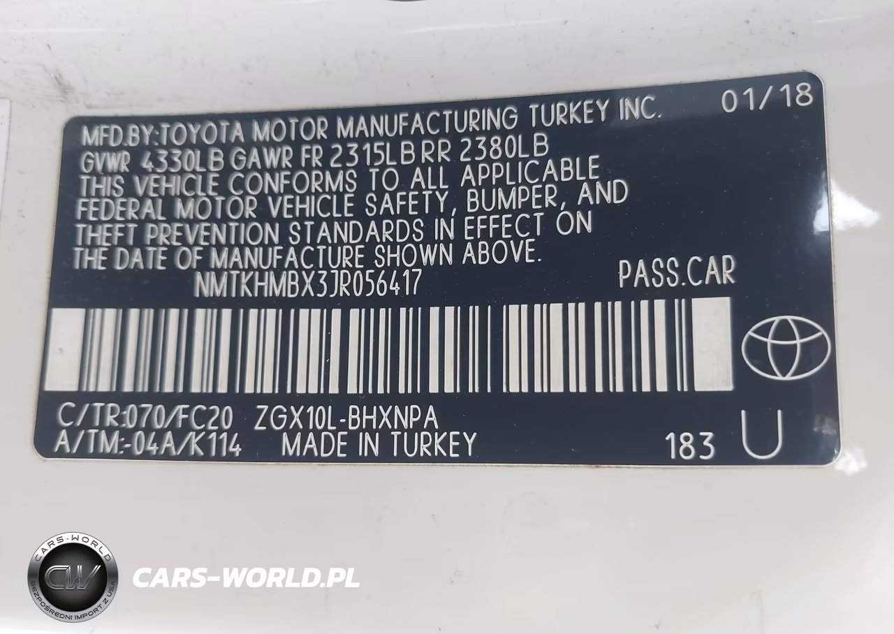 2018 Toyota C-Hr Xle VIN:NMTKHMBX3JR056417 - 9
