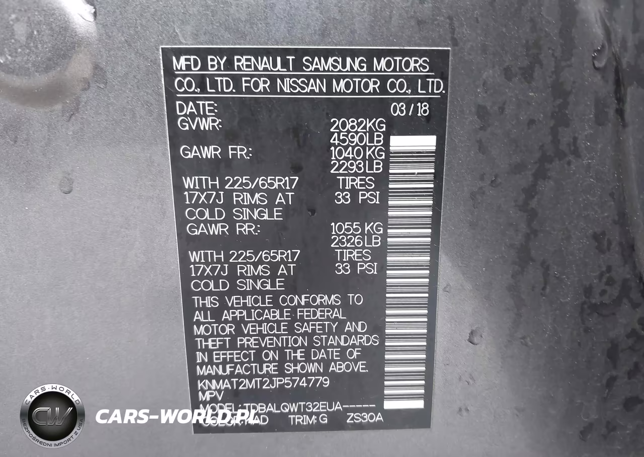 2018 Nissan Rogue Sv VIN:KNMAT2MT2JP574779 - 9