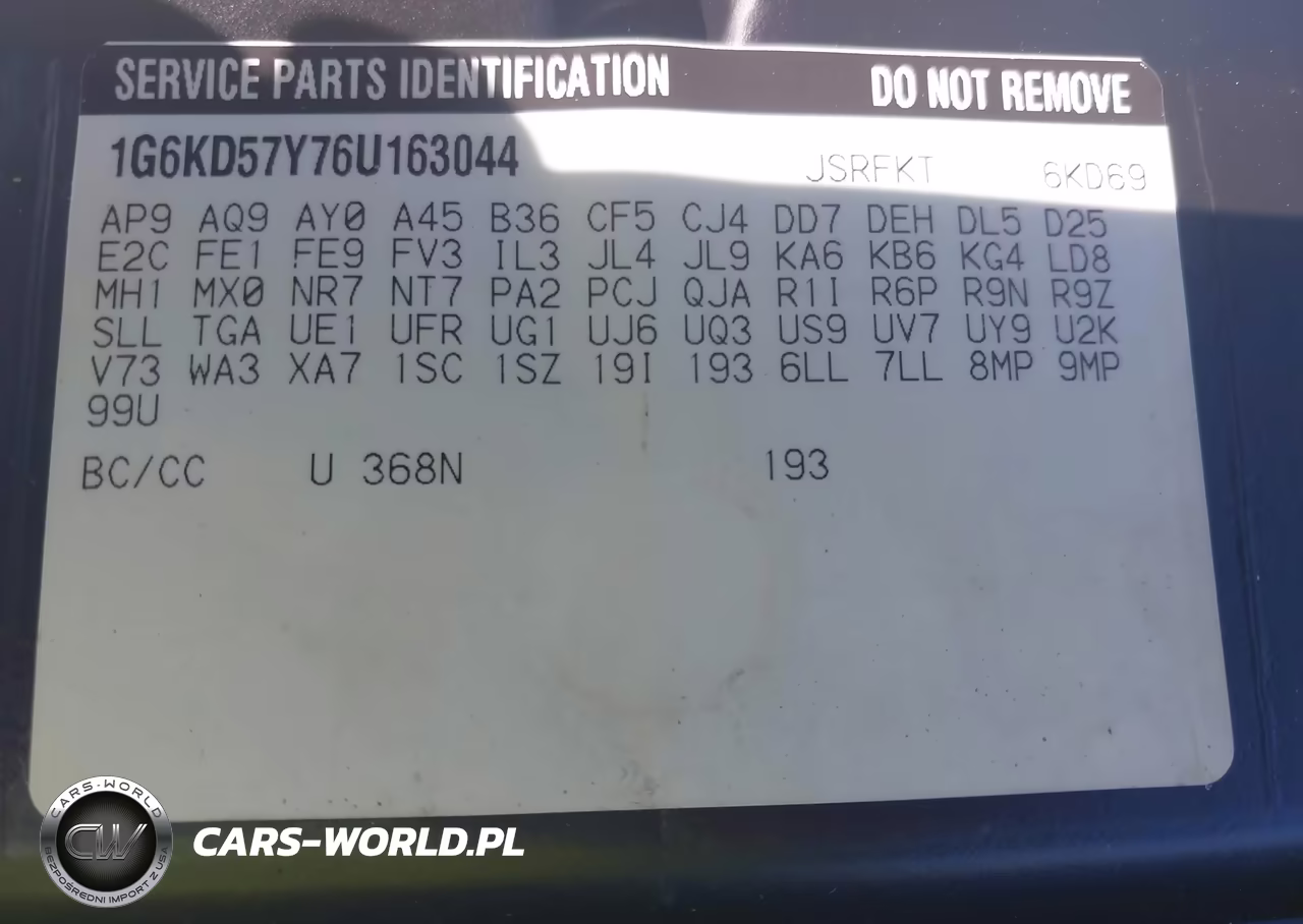 2006 Cadillac Dts Standard VIN:1G6KD57Y76U163044 - 9
