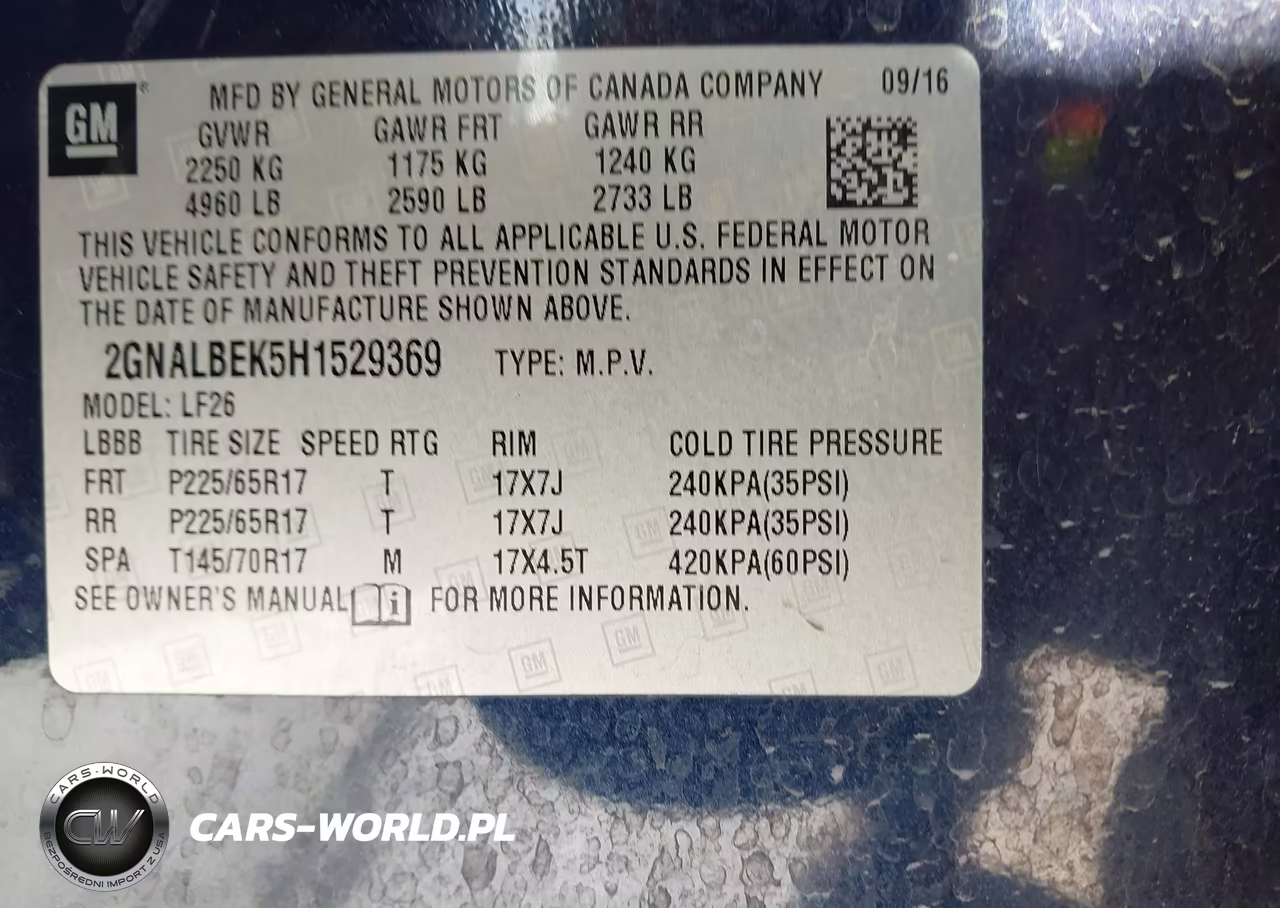 2017 Chevrolet Equinox Ls VIN:2GNALBEK5H1529369 - 9