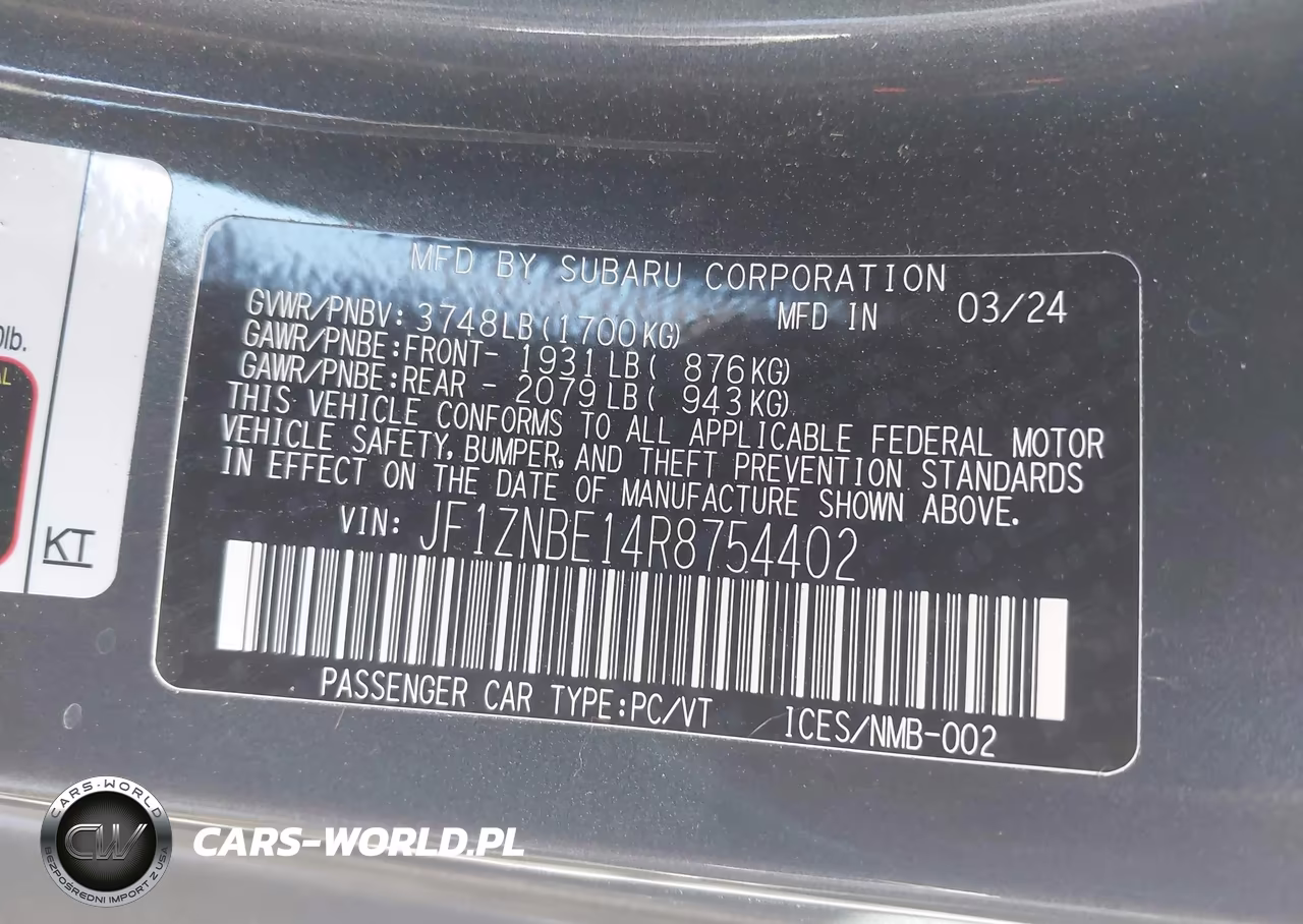 2024 Toyota Gr86 Premium VIN:JF1ZNBE14R8754402 - 9