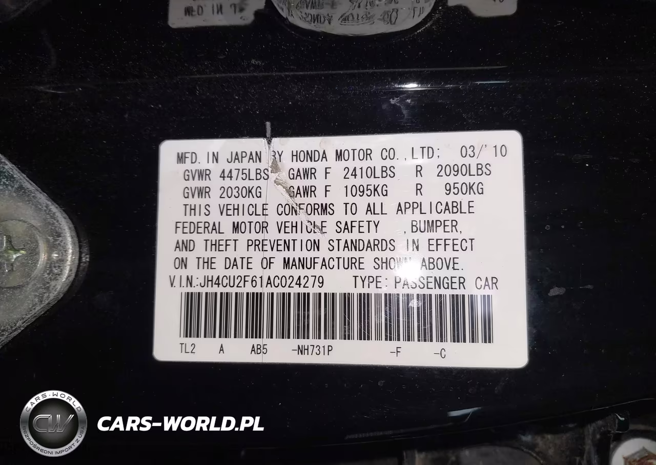 2010 Acura Tsx 2.4 VIN:JH4CU2F61AC024279 - 9