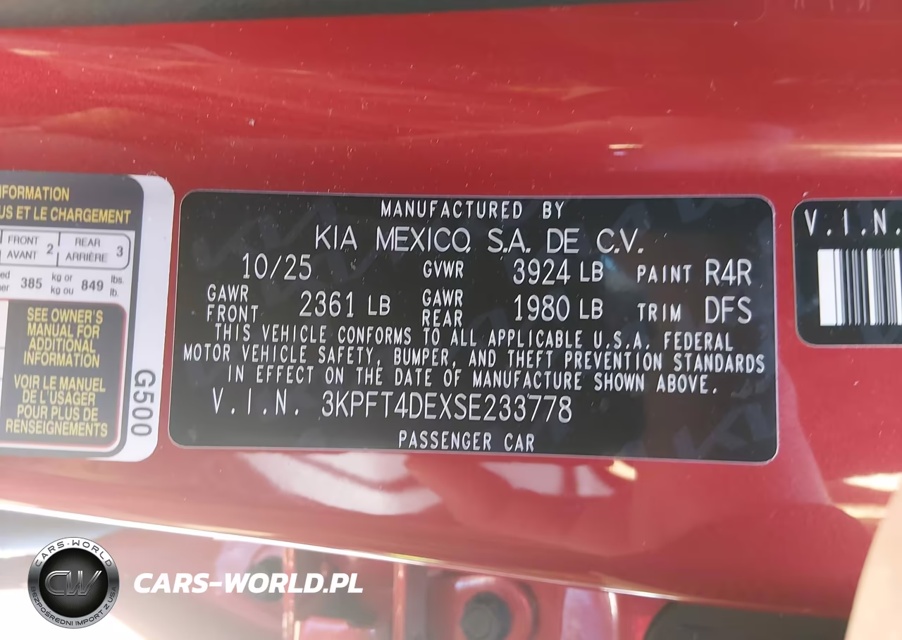 2025 Kia K4 Lxs VIN:3KPFT4DEXSE233778 - 9