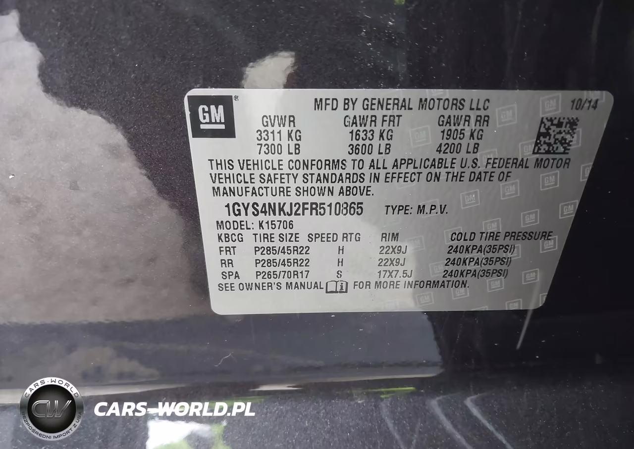 2015 Cadillac Escalade Premium VIN:1GYS4NKJ2FR510865 - 9