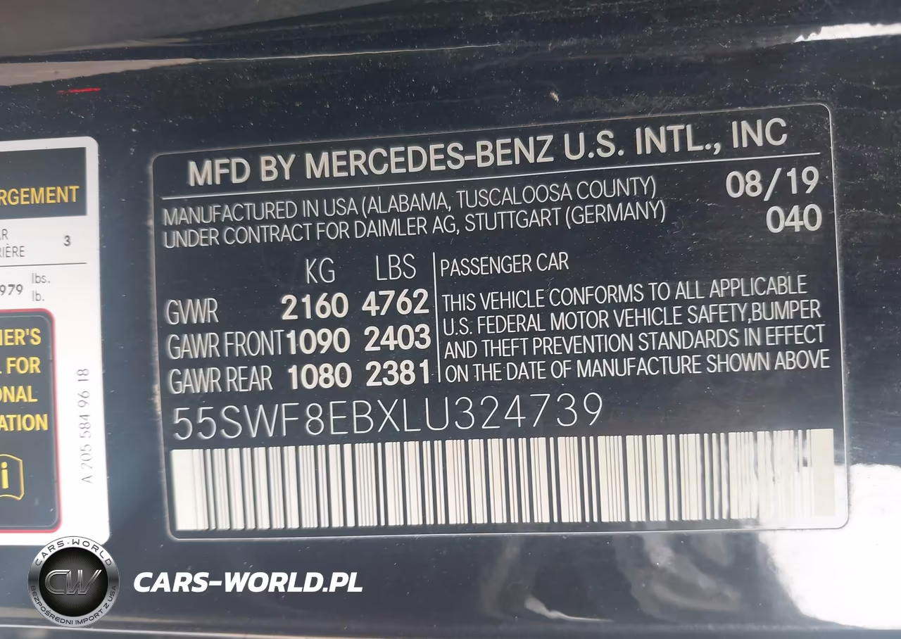 2020 Mercedes-Benz C 300 4Matic VIN:55SWF8EBXLU324739 - 9