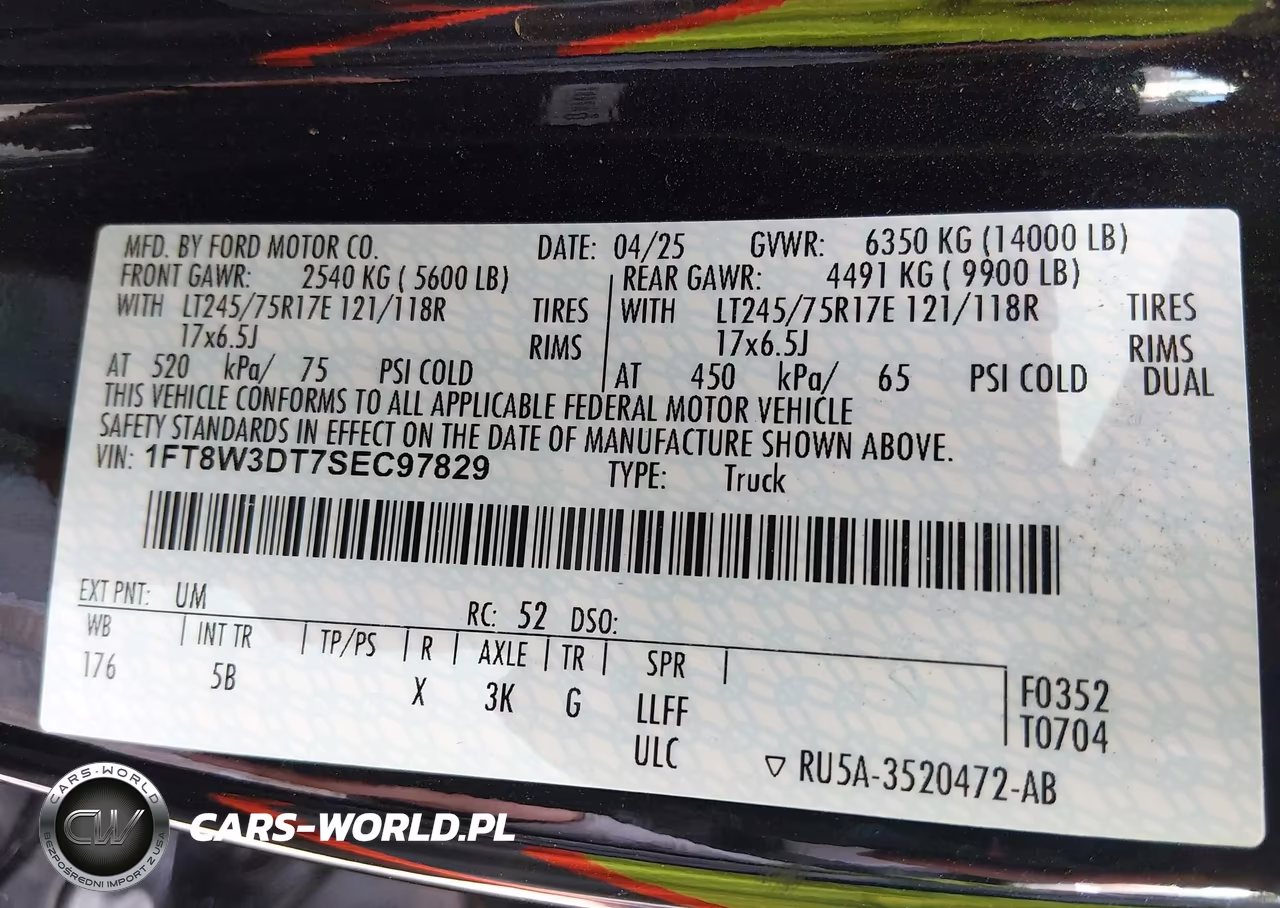 2025 Ford F-350 Lariat VIN:1FT8W3DT7SEC97829 - 9