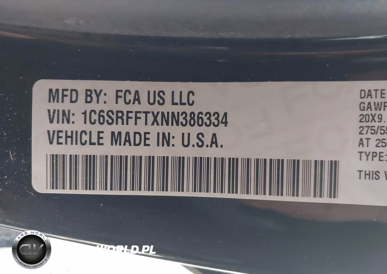 2022 Ram 1500 VIN:1C6SRFFTXNN386334 - 9