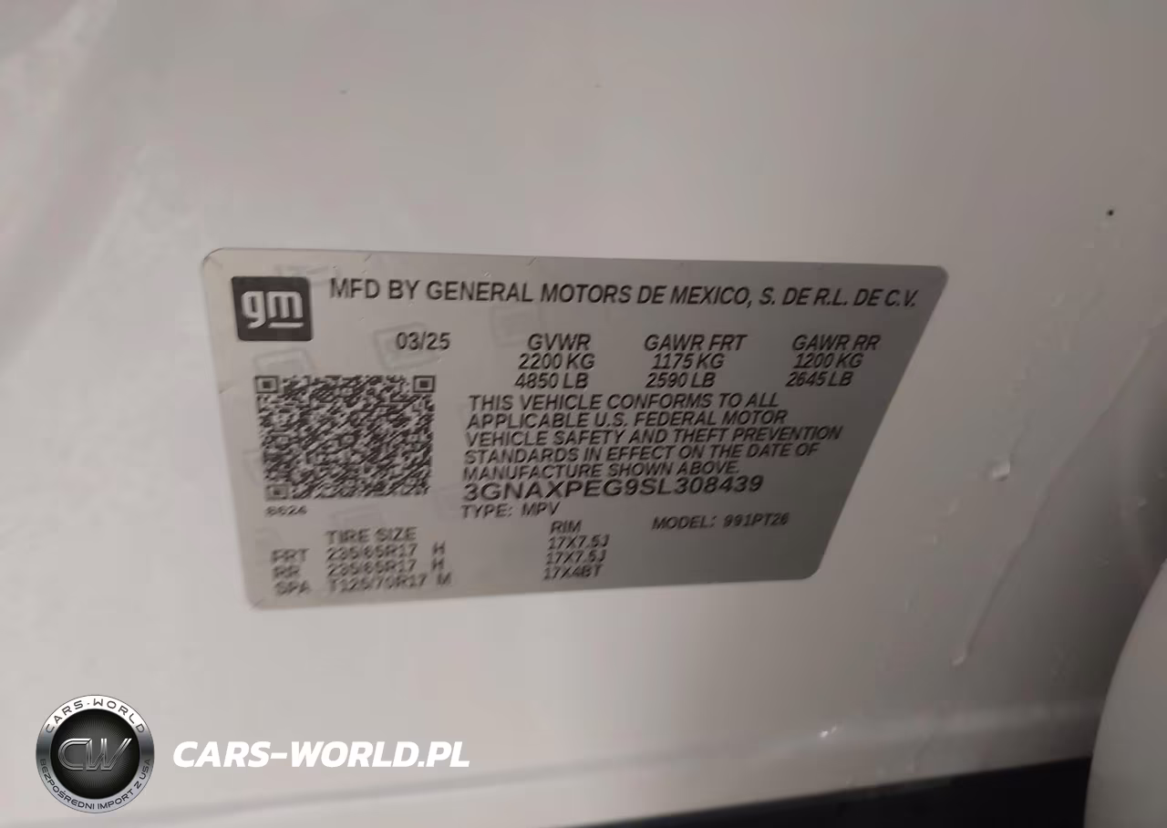 2025 Chevrolet Equinox Awd Lt VIN:3GNAXPEG9SL308439 - 9