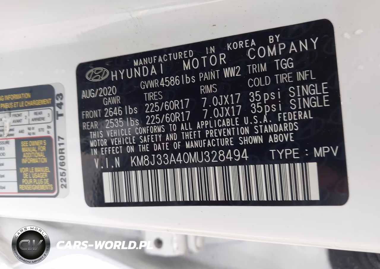 2021 Hyundai Tucson Value VIN:KM8J33A40MU328494 - 9