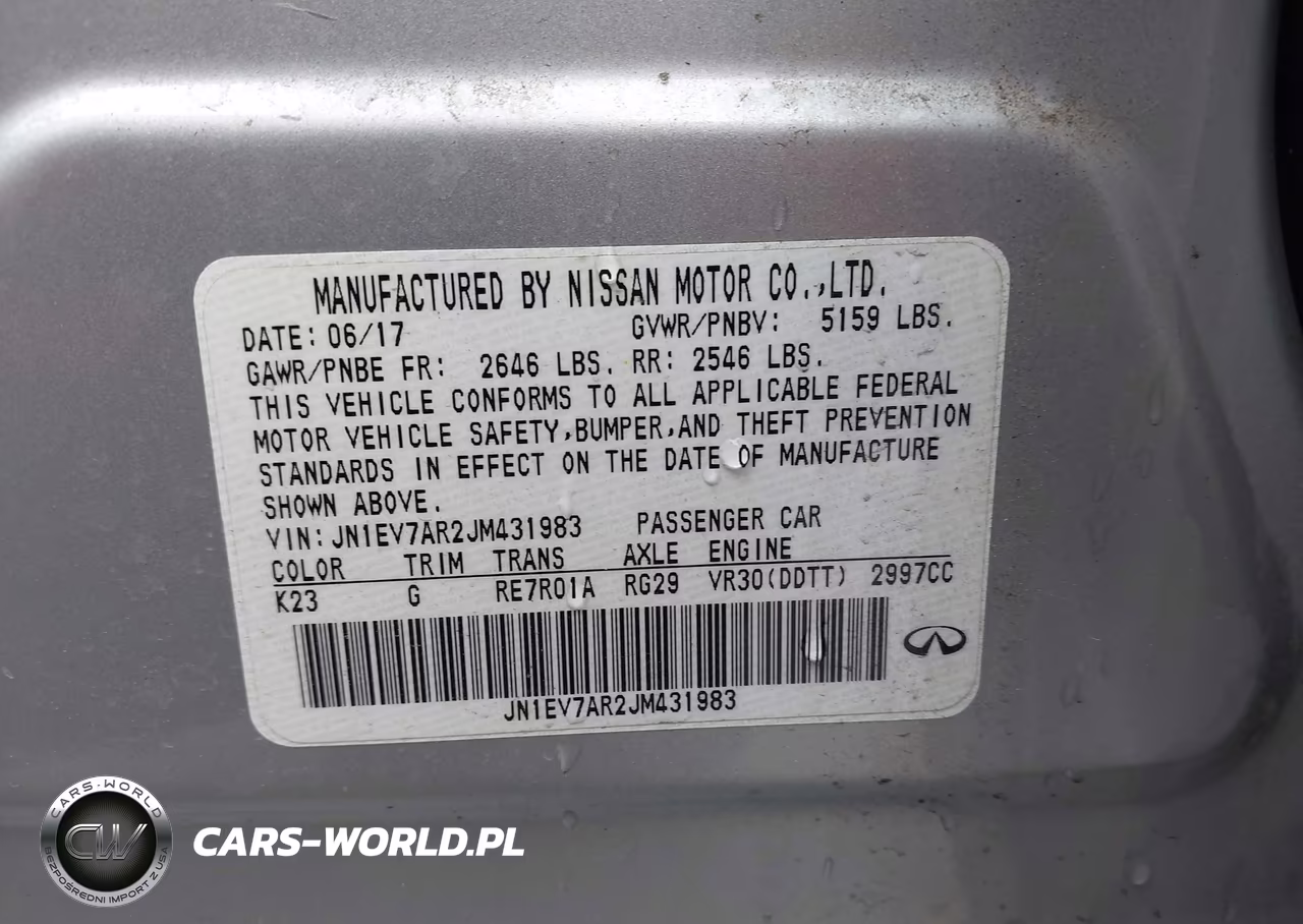 2018 Infiniti Q50 3.0T Luxe VIN:JN1EV7AR2JM431983 - 9