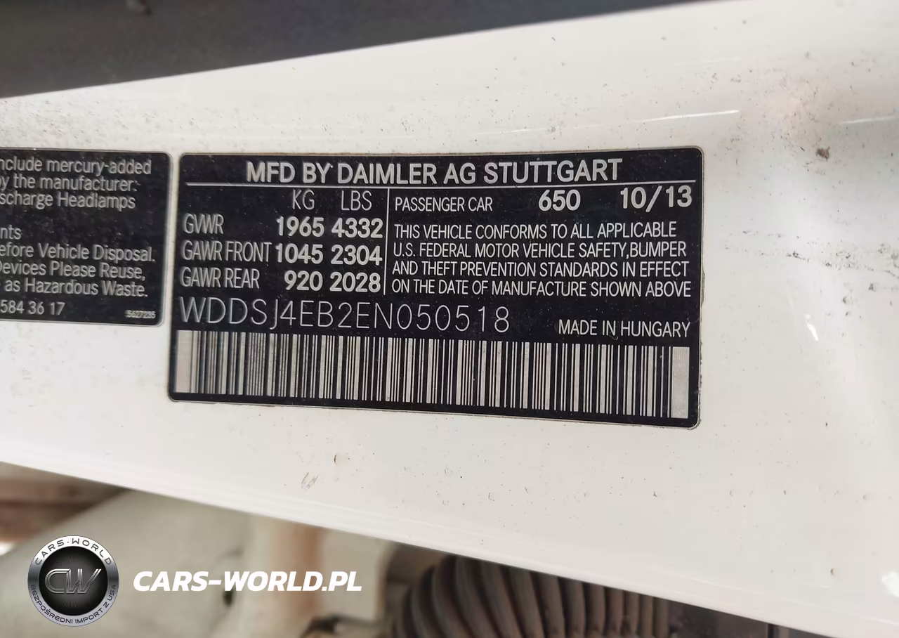 2014 Mercedes-Benz Cla 250 VIN:WDDSJ4EB2EN050518 - 9