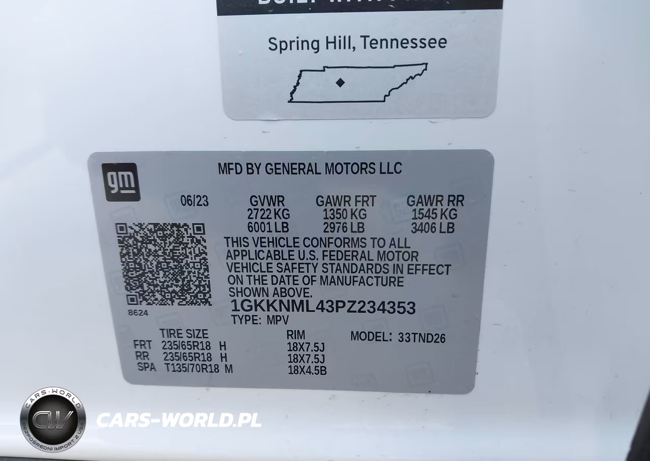 2023 GMC Acadia Fwd Slt VIN:1GKKNML43PZ234353 - 9