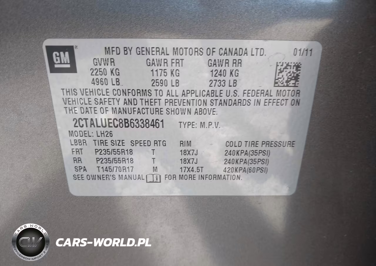 2011 GMC Terrain Slt-1 VIN:2CTALUEC8B6338461 - 9