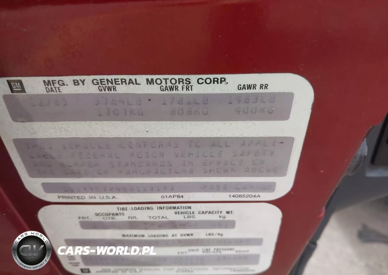 1986 Chevrolet Corvette VIN:1G1YY0789G5117153 - 9