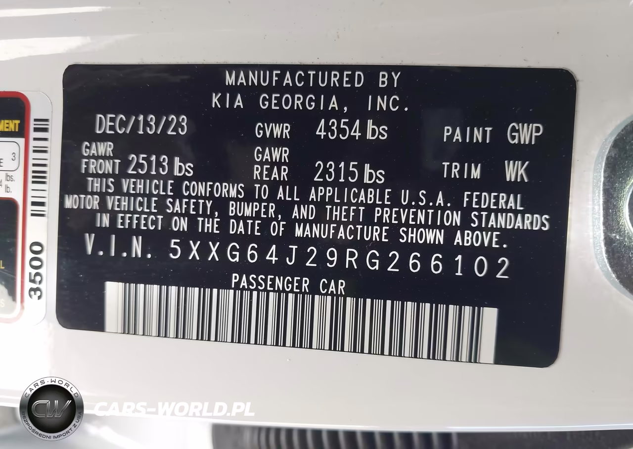 2024 Kia K5 Gt-Line VIN:5XXG64J29RG266102 - 9