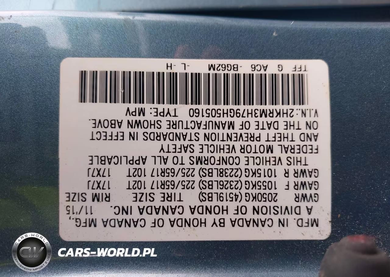 2016 Honda Cr-V Ex-L VIN:2HKRM3H79GH505160 - 9