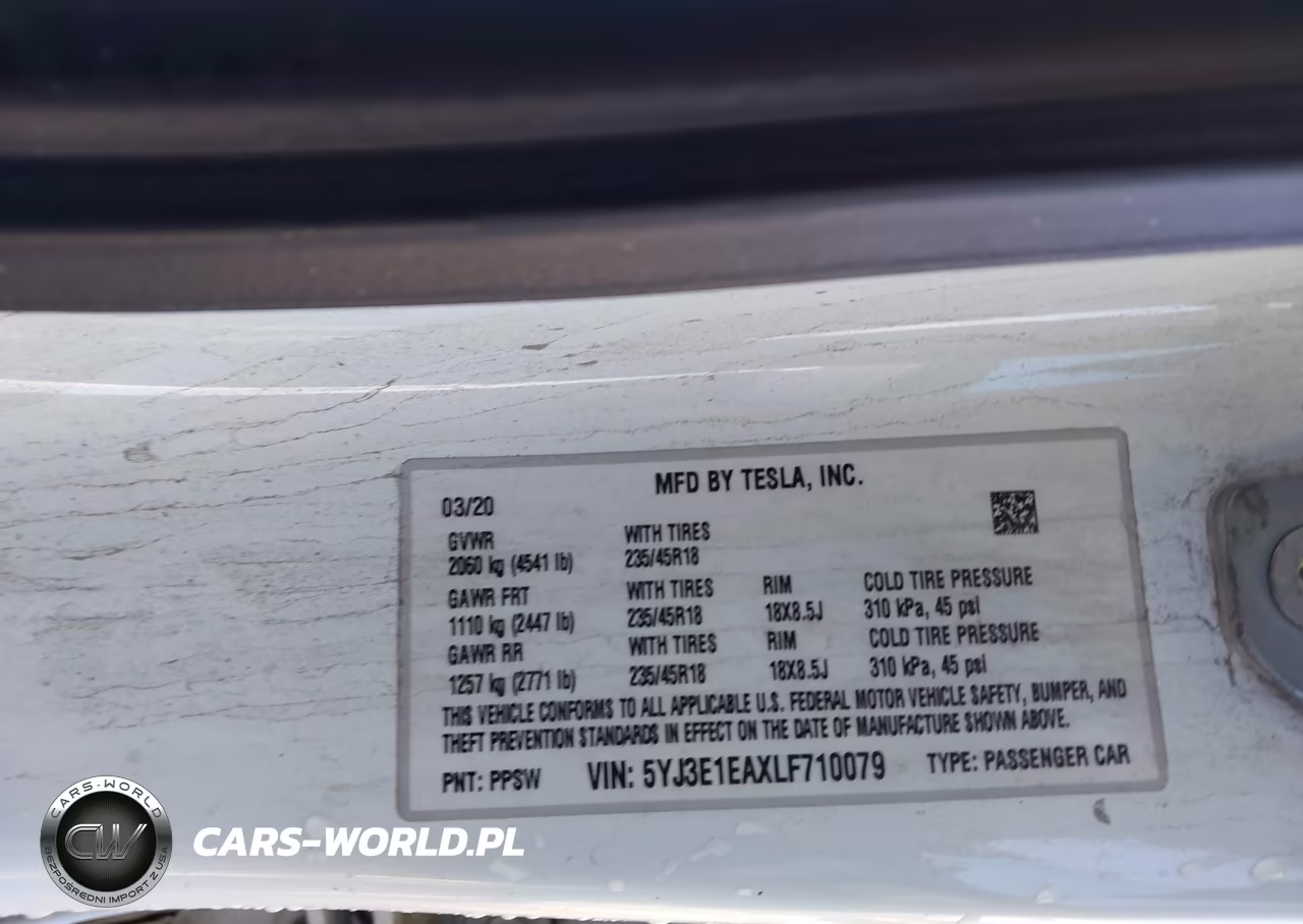 2020 Tesla Model 3 Standard Range Plus Rear-Wheel Drive-Standard Range Rear-Wheel Drive VIN:5YJ3E1EAXLF710079 - 9