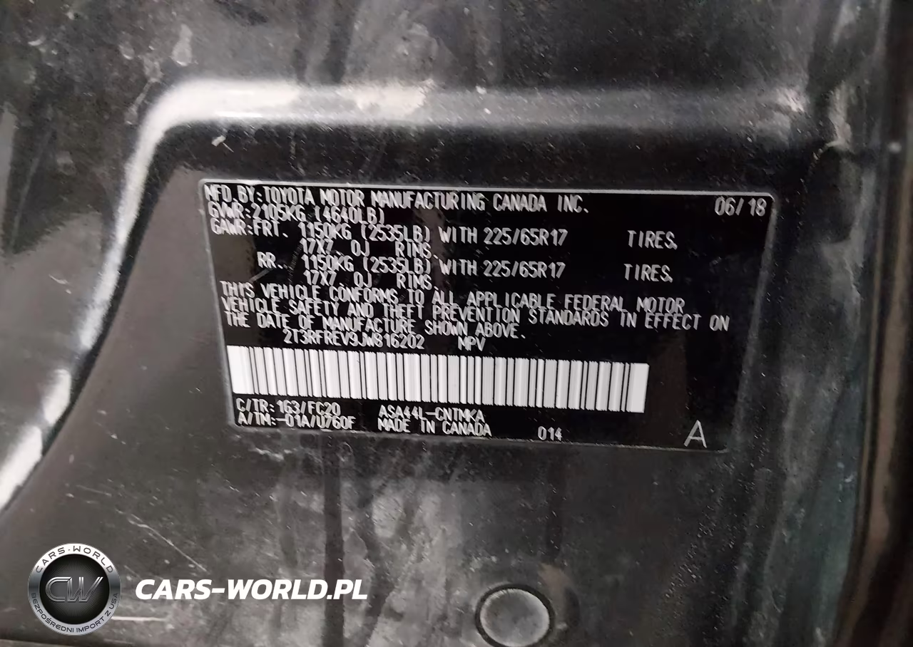 2018 Toyota Rav4 Xle VIN:2T3RFREV9JW816202 - 9