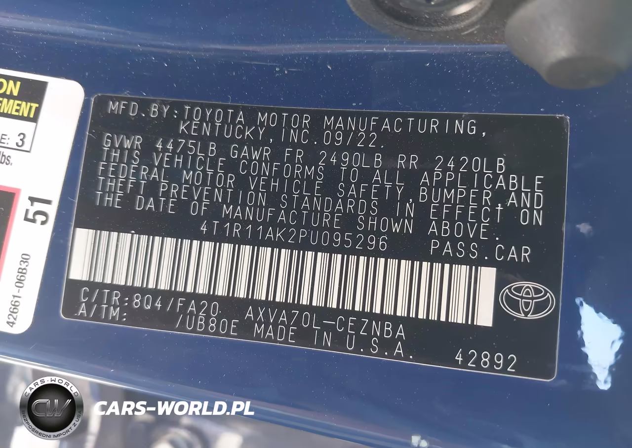 2023 Toyota Camry Le VIN:4T1R11AK2PU095296 - 9