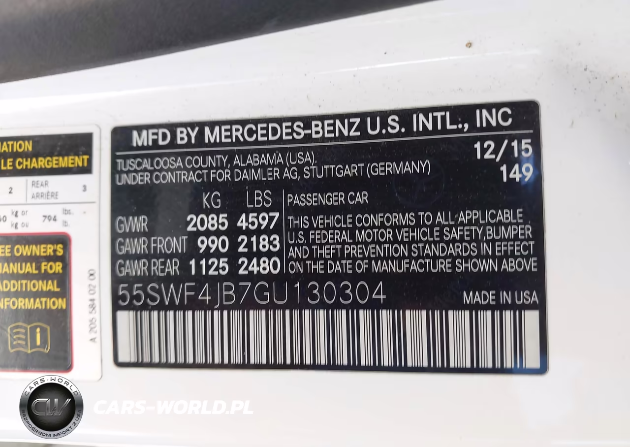 2016 Mercedes-Benz C 300 VIN:55SWF4JB7GU130304 - 9