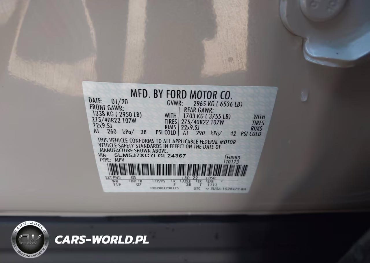2020 Lincoln Aviator Reserve VIN:5LM5J7XC7LGL24367 - 9