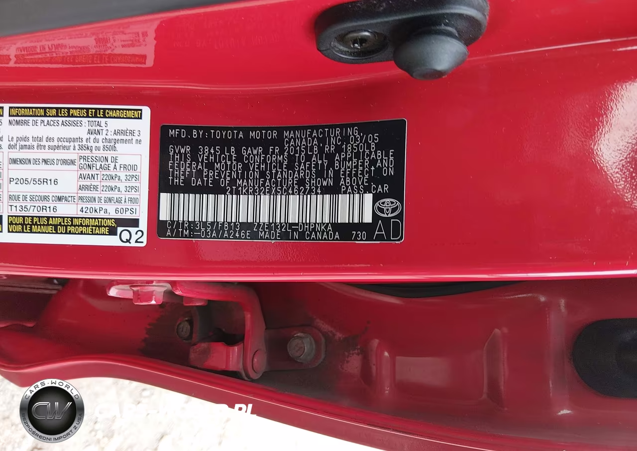 2005 Toyota Matrix Xr VIN:2T1KR32EX5C462734 - 9
