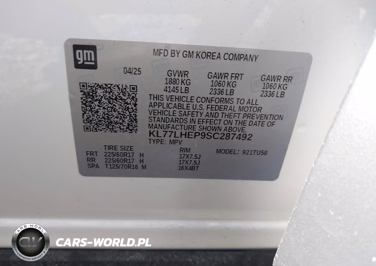 2025 Chevrolet Trax Fwd Lt VIN:KL77LHEP9SC287492 - 9